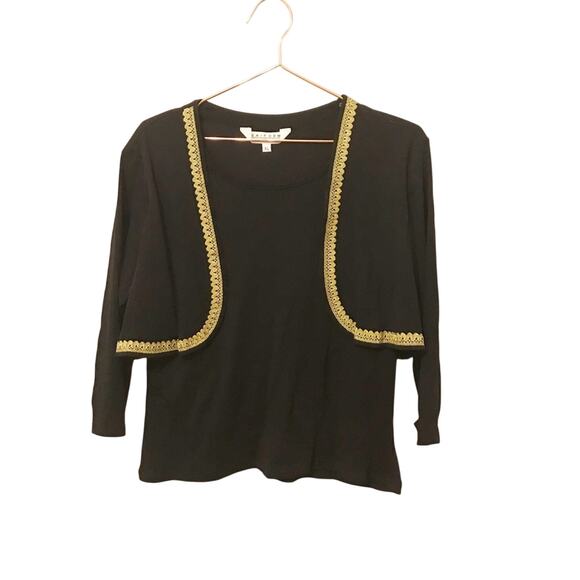 Uniform John Paul Richard’s NWT top with attached vest with gold trim size XL - Picture 1 of 6